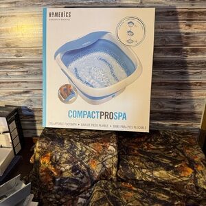 Homedics Massage Spa Footbath in Cream and Blue